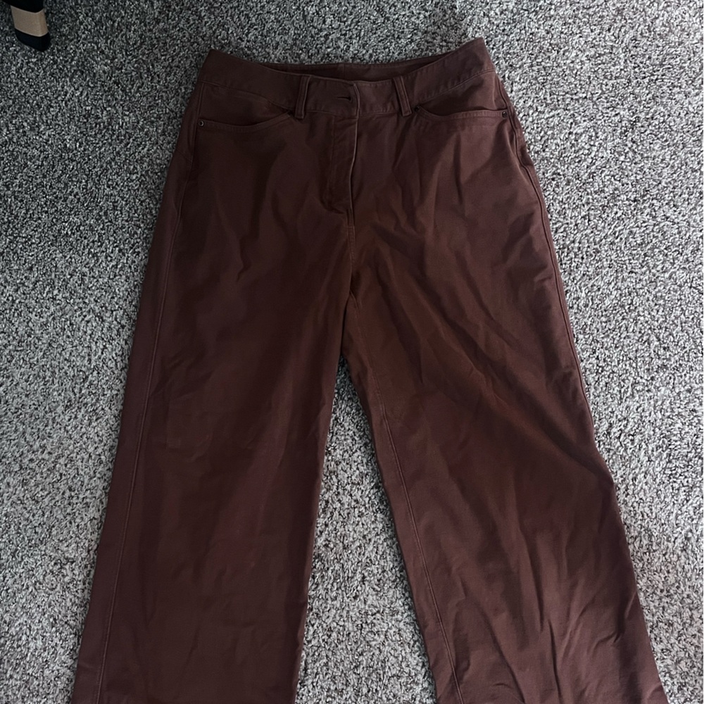 Brown Wide-Leg Pants Lululemon